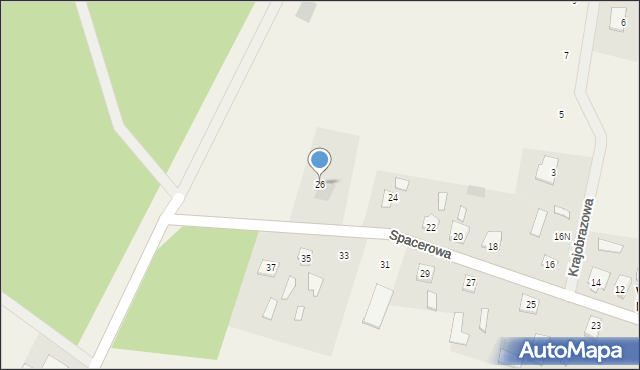 Warząchewka Nowa, Spacerowa, 26, mapa Warząchewka Nowa