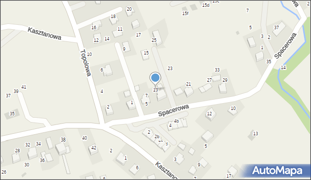 Więckowice, Spacerowa, 13, mapa Więckowice