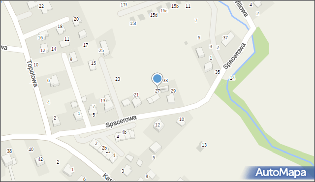 Więckowice, Spacerowa, 27, mapa Więckowice