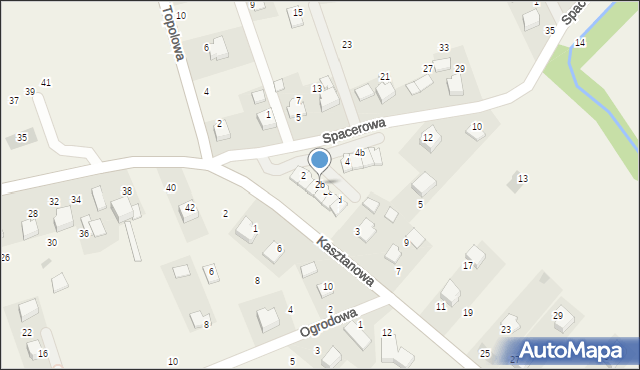 Więckowice, Spacerowa, 2b, mapa Więckowice