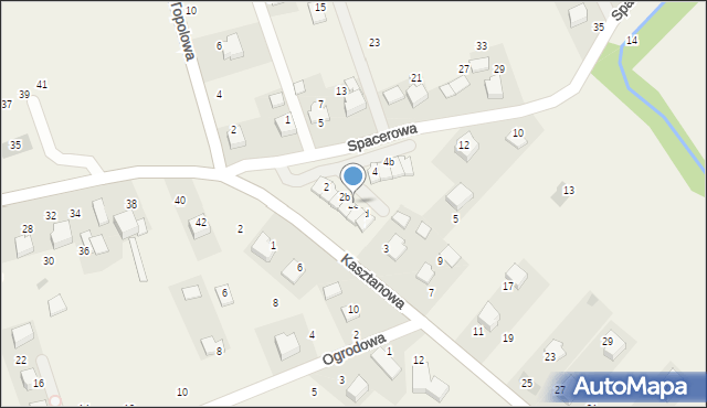 Więckowice, Spacerowa, 2c, mapa Więckowice