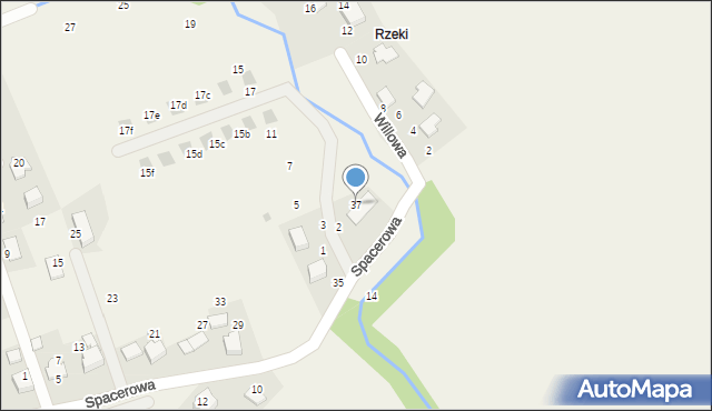 Więckowice, Spacerowa, 37, mapa Więckowice