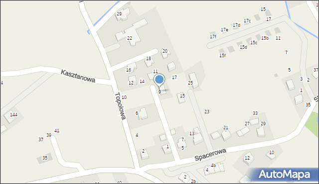 Więckowice, Spacerowa, 9, mapa Więckowice