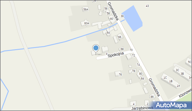 Więckowice, Spokojna, 6, mapa Więckowice