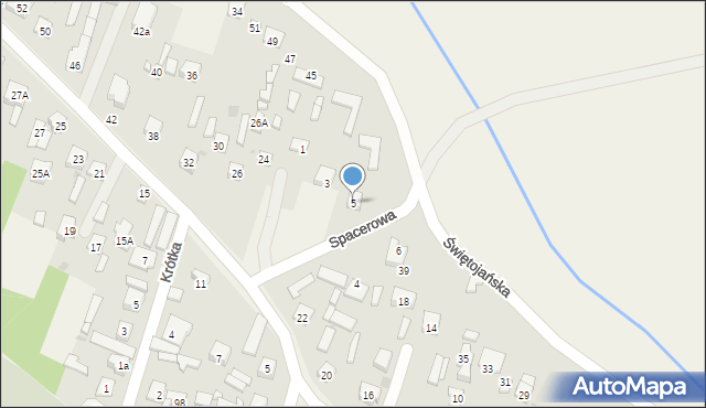Wieliszew, Spacerowa, 5, mapa Wieliszew