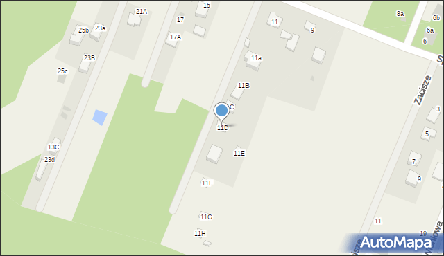 Wieliszew, Spokojna, 11D, mapa Wieliszew