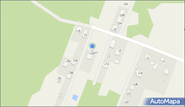 Wieliszew, Spokojna, 21A, mapa Wieliszew