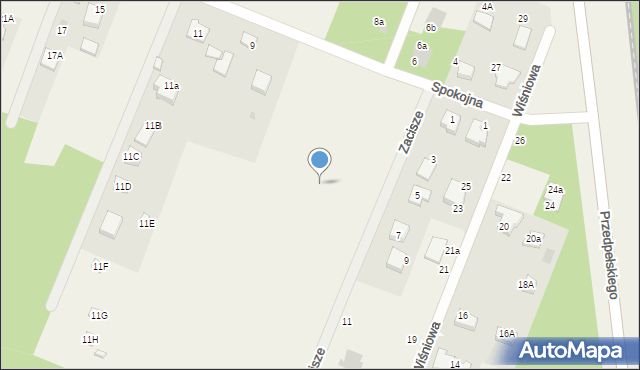 Wieliszew, Spokojna, 5a, mapa Wieliszew