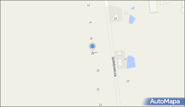 Wielka Nieszawka, Spółdzielcza, 18, mapa Wielka Nieszawka