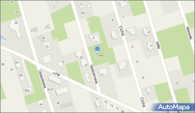 Wierzchowisko, Spacerowa, 11, mapa Wierzchowisko