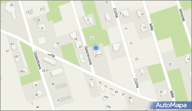 Wierzchowisko, Spacerowa, 13, mapa Wierzchowisko