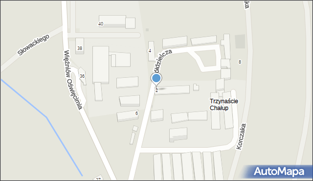 Wilamowice, Spółdzielcza, 2, mapa Wilamowice