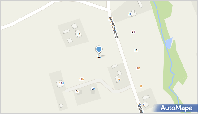 Wilamowice, Spółdzielcza, 11, mapa Wilamowice
