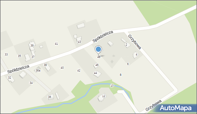 Wilamowice, Spółdzielcza, 48, mapa Wilamowice