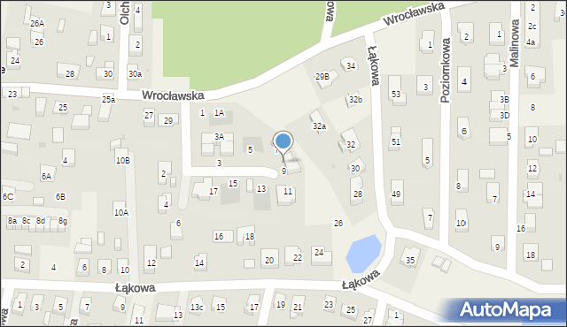 Wilczyce, Spokojna, 7A, mapa Wilczyce