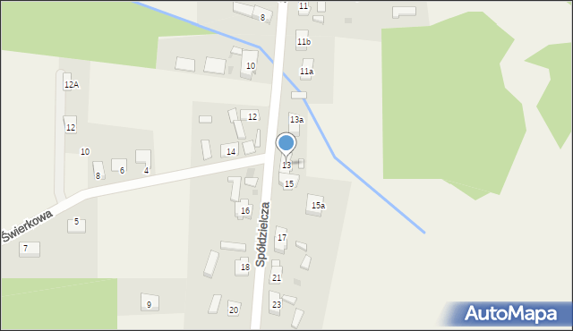 Wilków, Spółdzielcza, 13, mapa Wilków