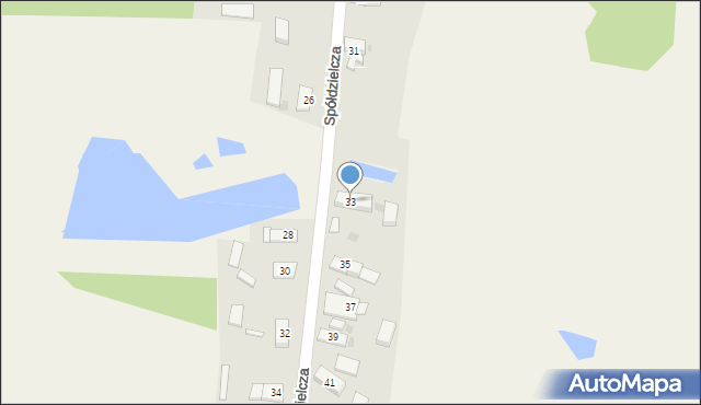 Wilków, Spółdzielcza, 33, mapa Wilków
