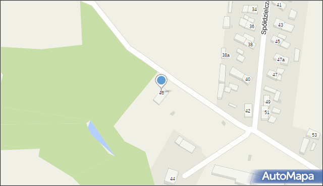 Wilków, Spółdzielcza, 46, mapa Wilków