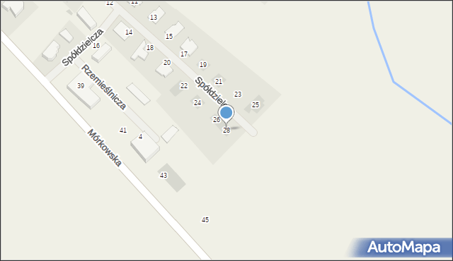 Wilkowice, Spółdzielcza, 28, mapa Wilkowice