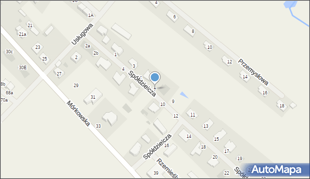 Wilkowice, Spółdzielcza, 7, mapa Wilkowice