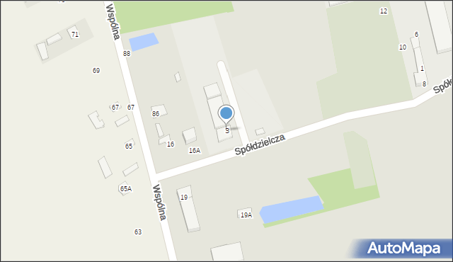 Wiskitki, Spółdzielcza, 3, mapa Wiskitki