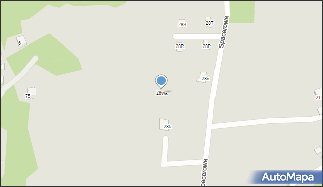 Wisła, Spacerowa, 28wa, mapa Wisła