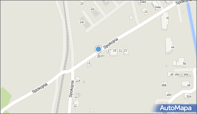 Wisła, Spokojna, 15, mapa Wisła
