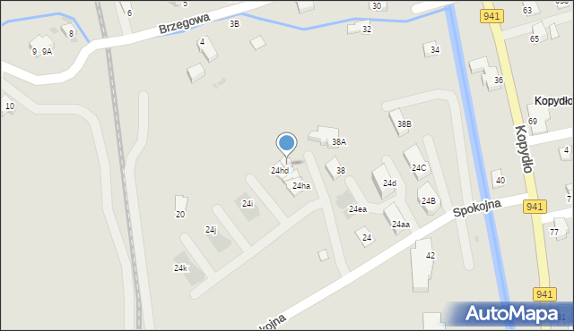 Wisła, Spokojna, 24he, mapa Wisła