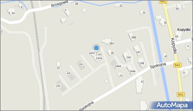 Wisła, Spokojna, 24hg, mapa Wisła