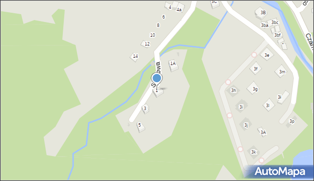 Wisła, Sportowa, 1, mapa Wisła