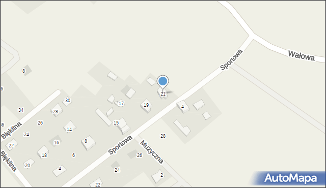 Wiślinka, Sportowa, 21, mapa Wiślinka