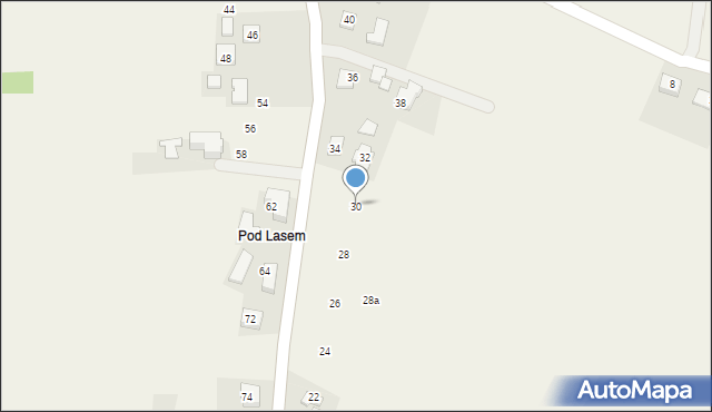 Witkowice, Spokojna, 30, mapa Witkowice
