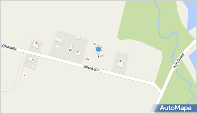 Witkowice, Spokojna, 6, mapa Witkowice