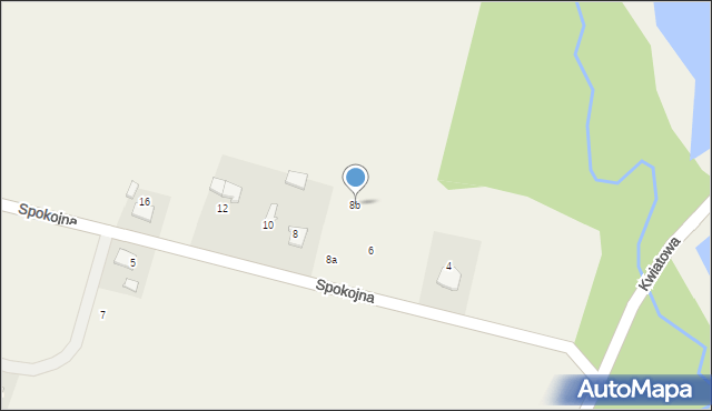 Witkowice, Spokojna, 8b, mapa Witkowice