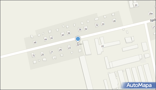 Witkowo Pierwsze, Spółdzielców, 21, mapa Witkowo Pierwsze