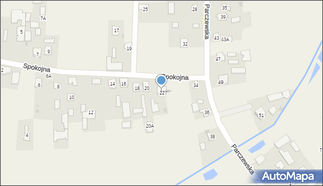 Wohyń, Spokojna, 22, mapa Wohyń