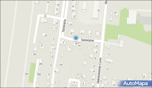 Wojkowice, Spokojna, 5, mapa Wojkowice