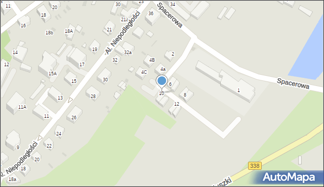 Wołów, Spacerowa, 10, mapa Wołów