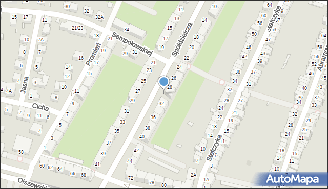 Wrocław, Spółdzielcza, 30, mapa Wrocławia