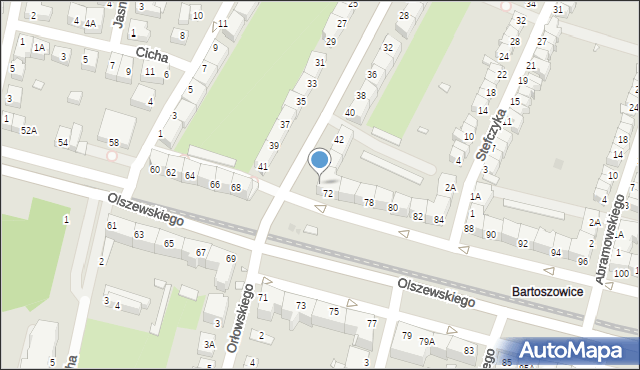 Wrocław, Spółdzielcza, 46, mapa Wrocławia