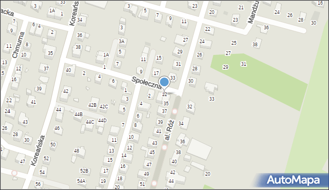 Wrocław, Społeczna, 12, mapa Wrocławia