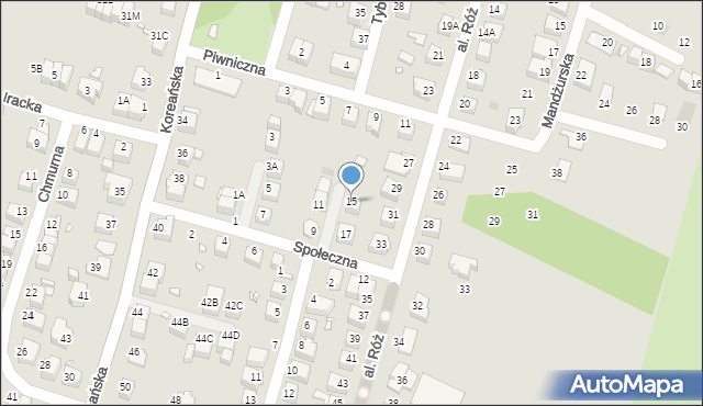 Wrocław, Społeczna, 15, mapa Wrocławia