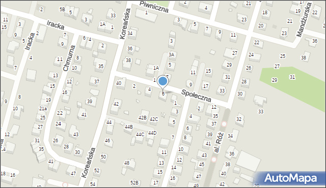 Wrocław, Społeczna, 6, mapa Wrocławia