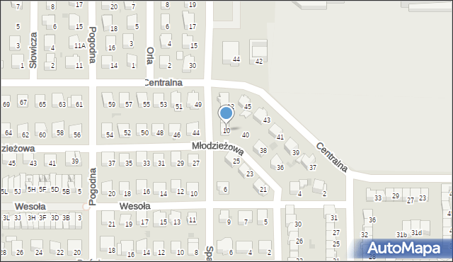 Wyszków, Spacerowa, 10, mapa Wyszków