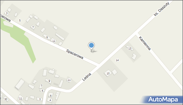 Zaborze, Spacerowa, 13, mapa Zaborze