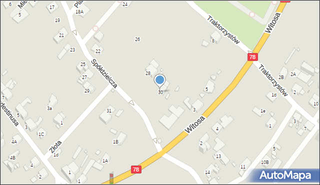 Zabrze, Spółdzielcza, 30, mapa Zabrza