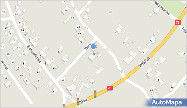 Zabrze, Spółdzielcza, 31, mapa Zabrza