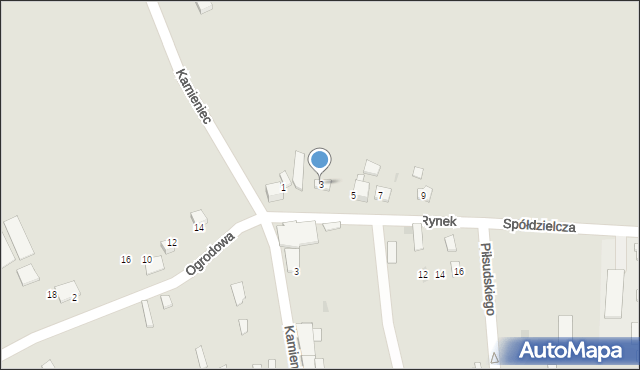 Zakliczyn, Spółdzielcza, 3, mapa Zakliczyn