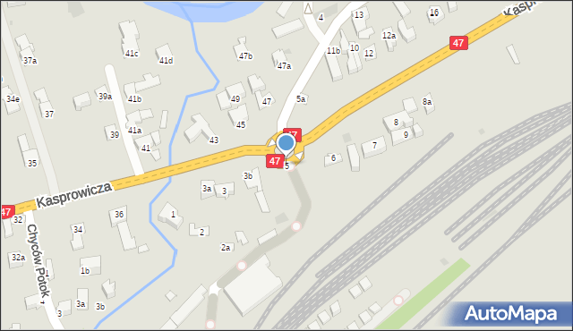 Zakopane, Spyrkówka, 5, mapa Zakopanego