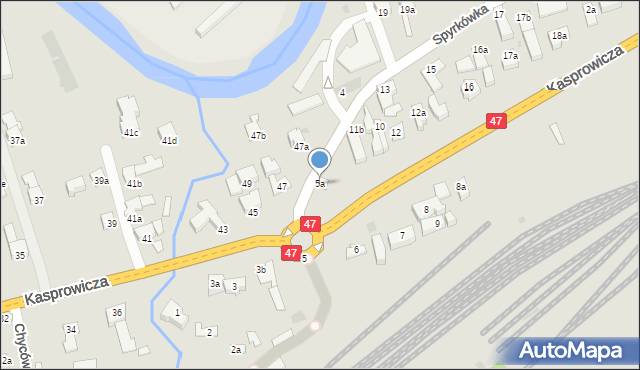 Zakopane, Spyrkówka, 5a, mapa Zakopanego